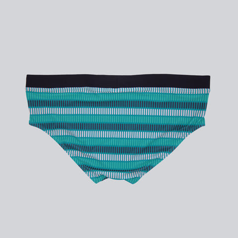 Swimsuit Club Brief Tongue Deep Med Green