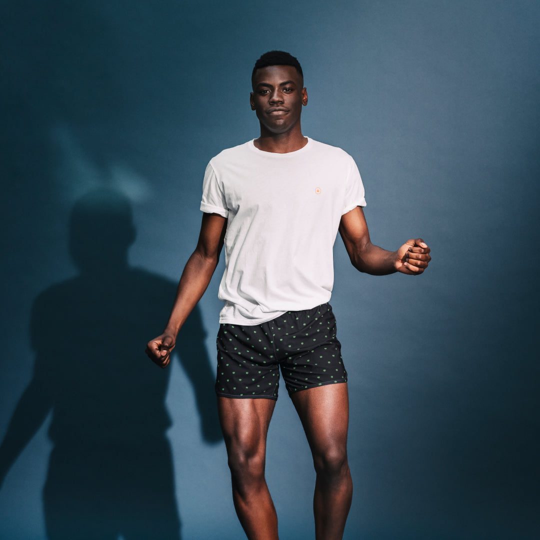 MÏAU Rocky Sport Short Cat Club Black men's swim shorts