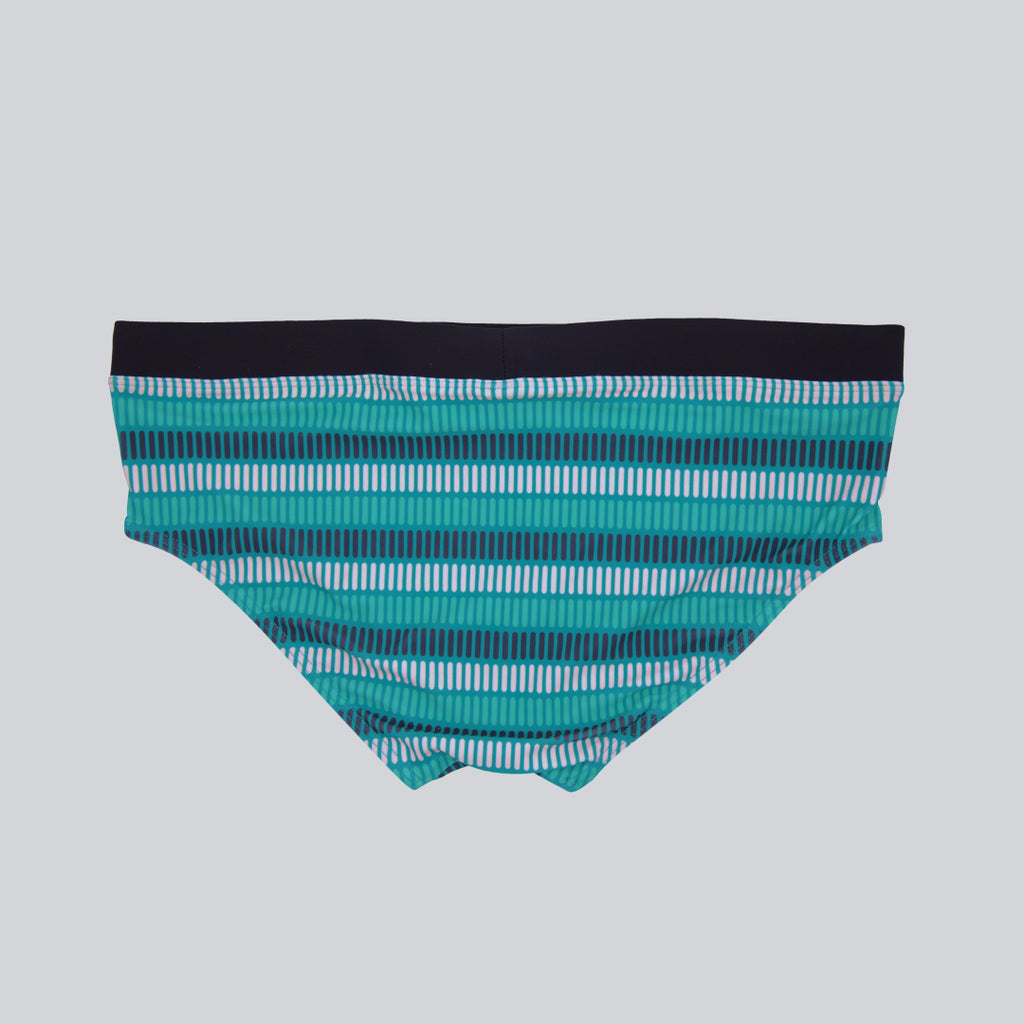 MÏAU Club Brief Tongue Deep Med Green men's swim brief