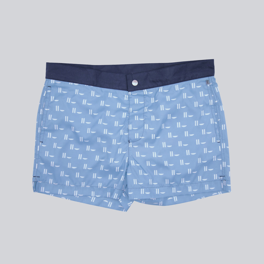 MÏAU Club Short Brasilia Blue Coaster men's swim shorts