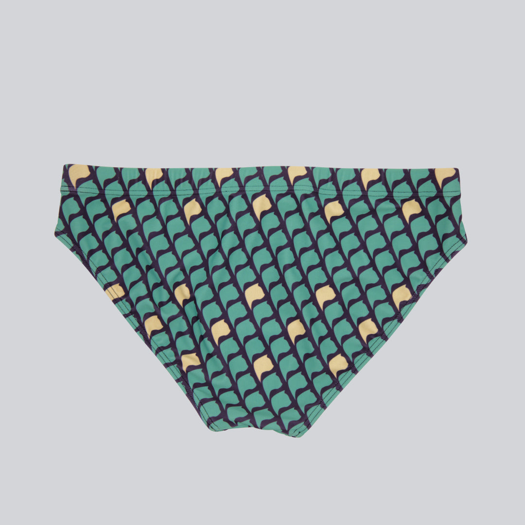 MÏAU Sport Brief Cat Infinite Blue men's swim brief