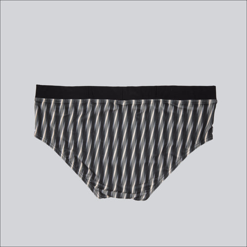MÏAU Club Brief Line Grey men's swim brief