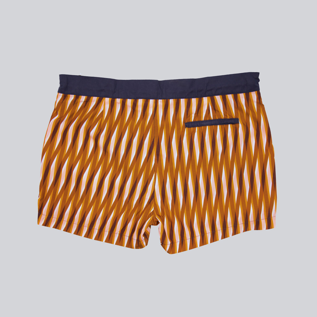 MÏAU Club Short Lines Orangerie men's swim shorts