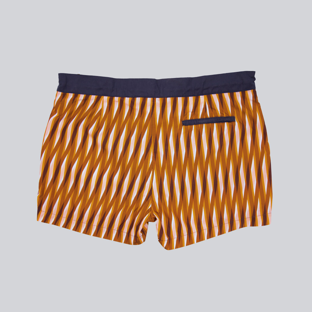 MÏAU Club Short Lines Orangerie men's swim shorts