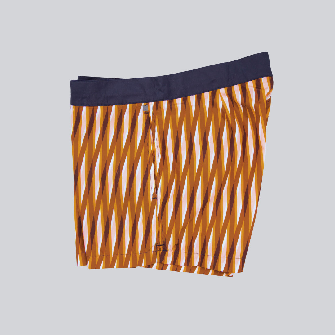 MÏAU Club Short Lines Orangerie men's swim shorts