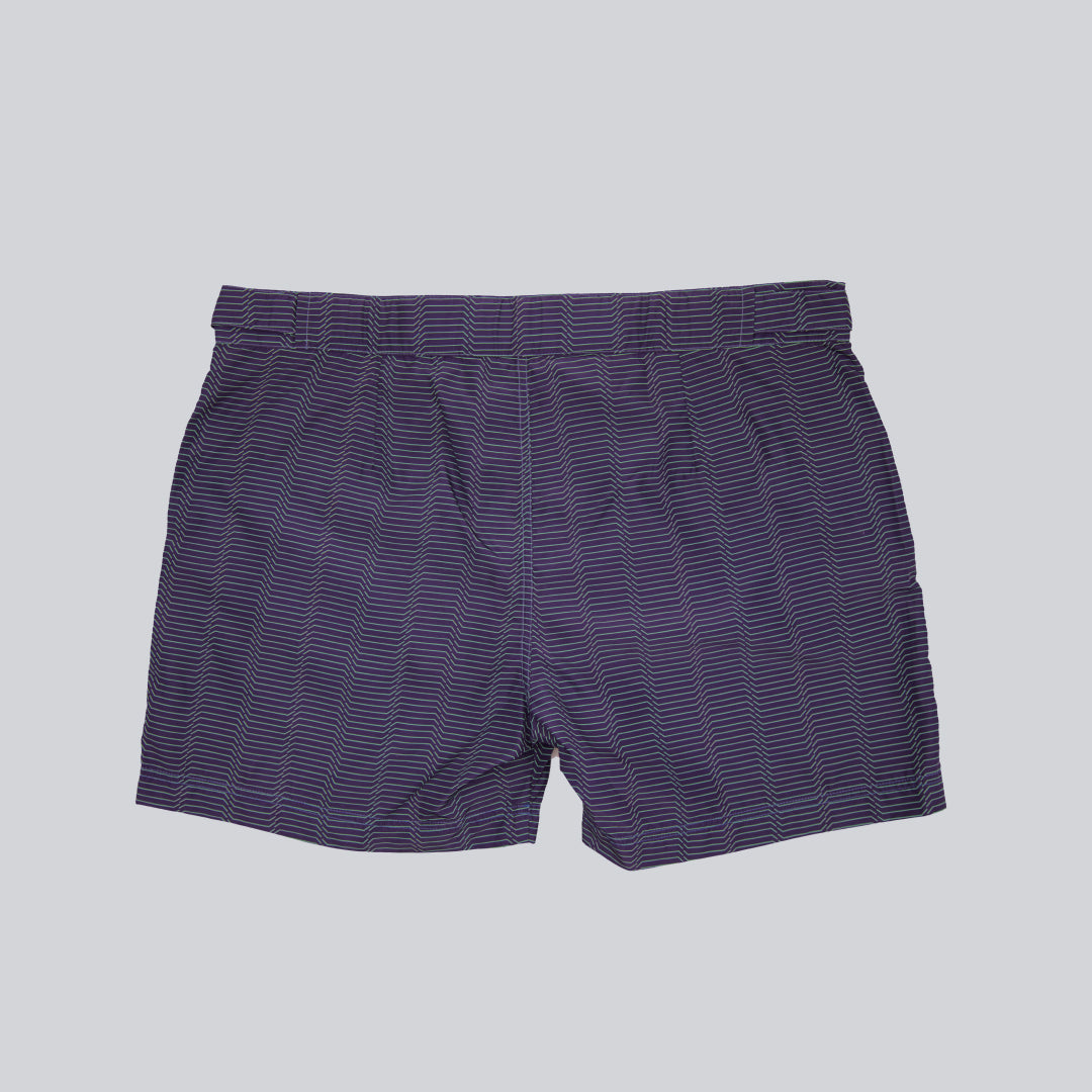 MÏAU Smart Short Lines Infinite Blue men's swim shorts