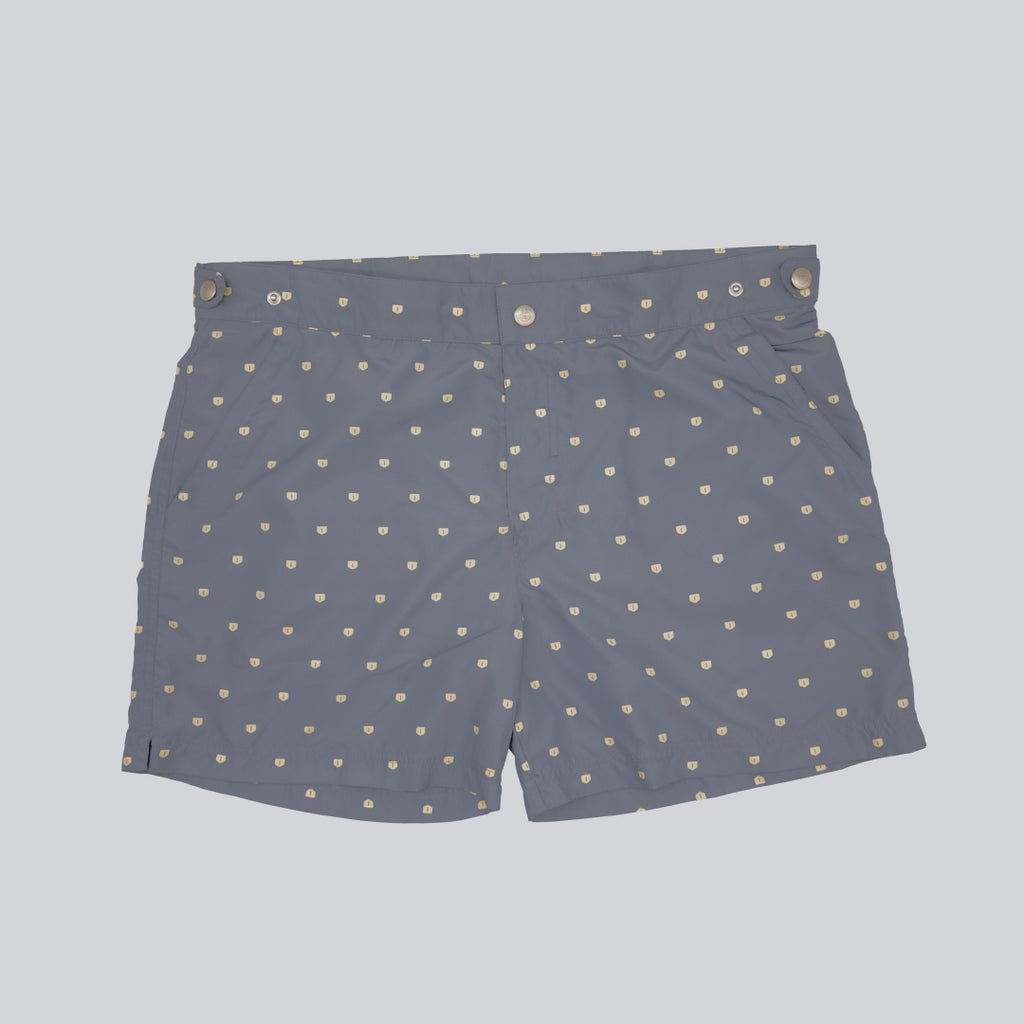 MÏAU Smart Short Cat Miau Grey men's swim shorts