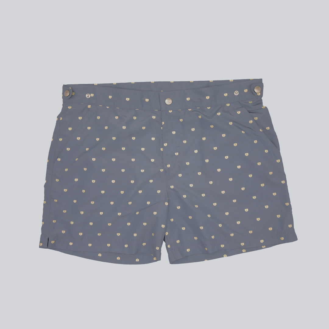 MÏAU Smart Short Cat Miau Grey men's swim shorts