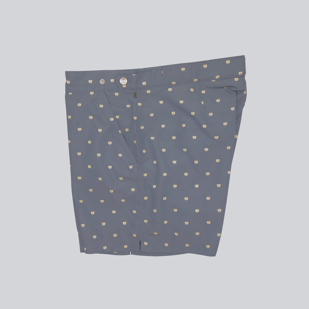 MÏAU Smart Short Cat Miau Grey men's swim shorts