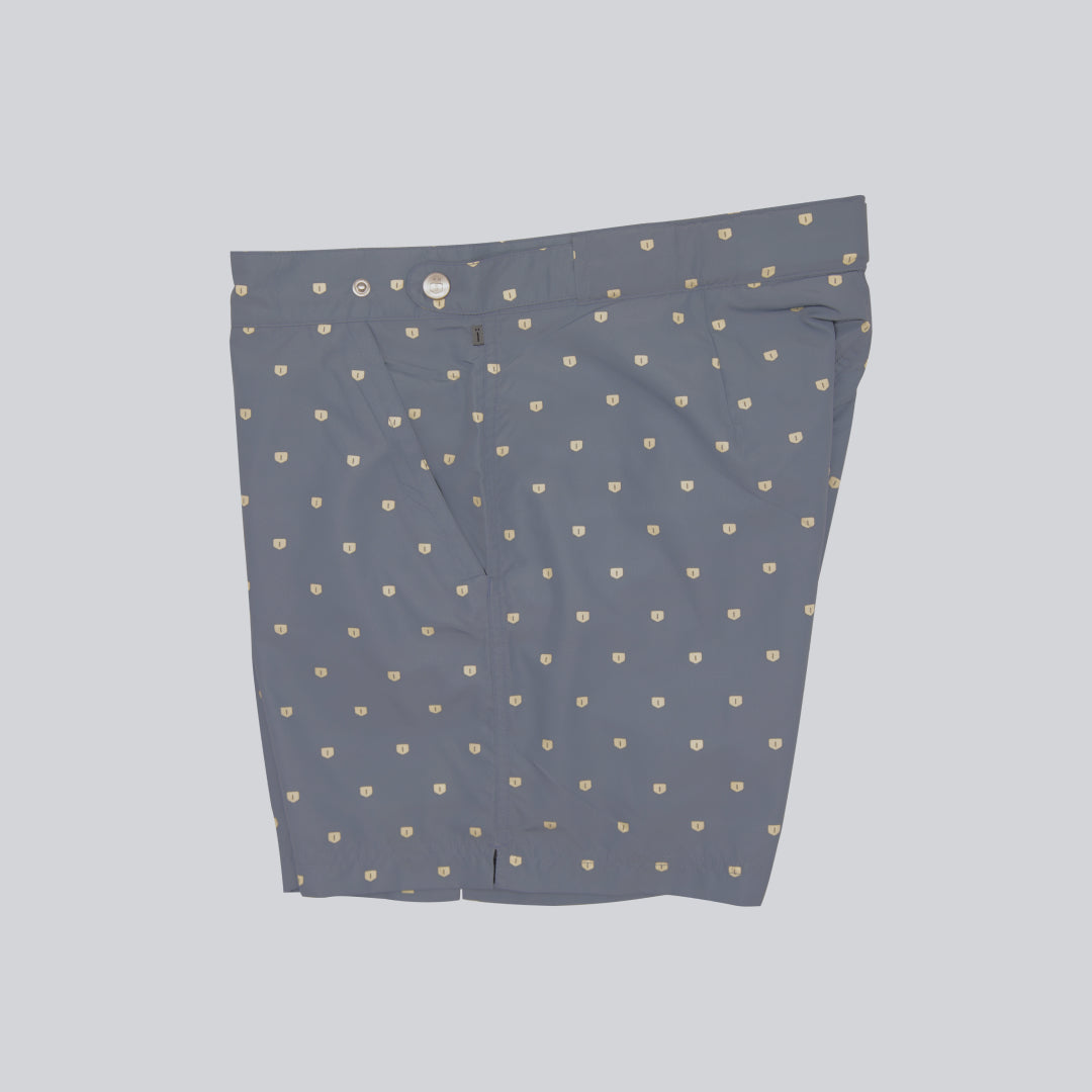 MÏAU Smart Short Cat Miau Grey men's swim shorts