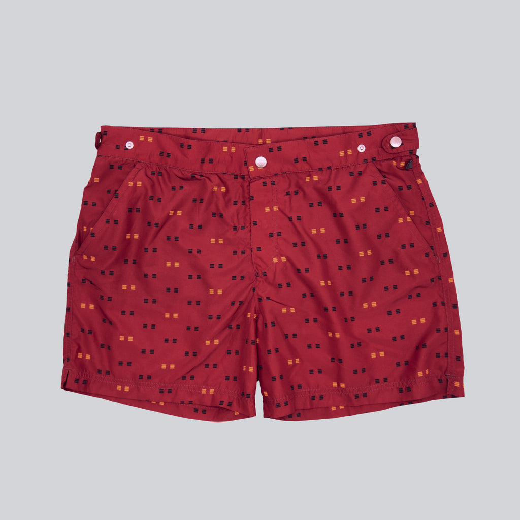 MÏAU Smart Short Cat Red Morango men's swim shorts