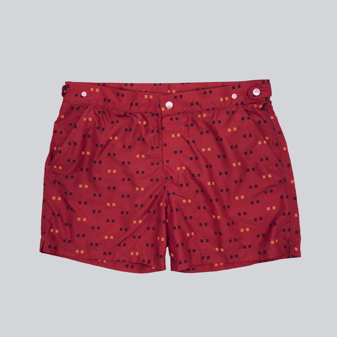MÏAU Smart Short Cat Red Morango men's swim shorts