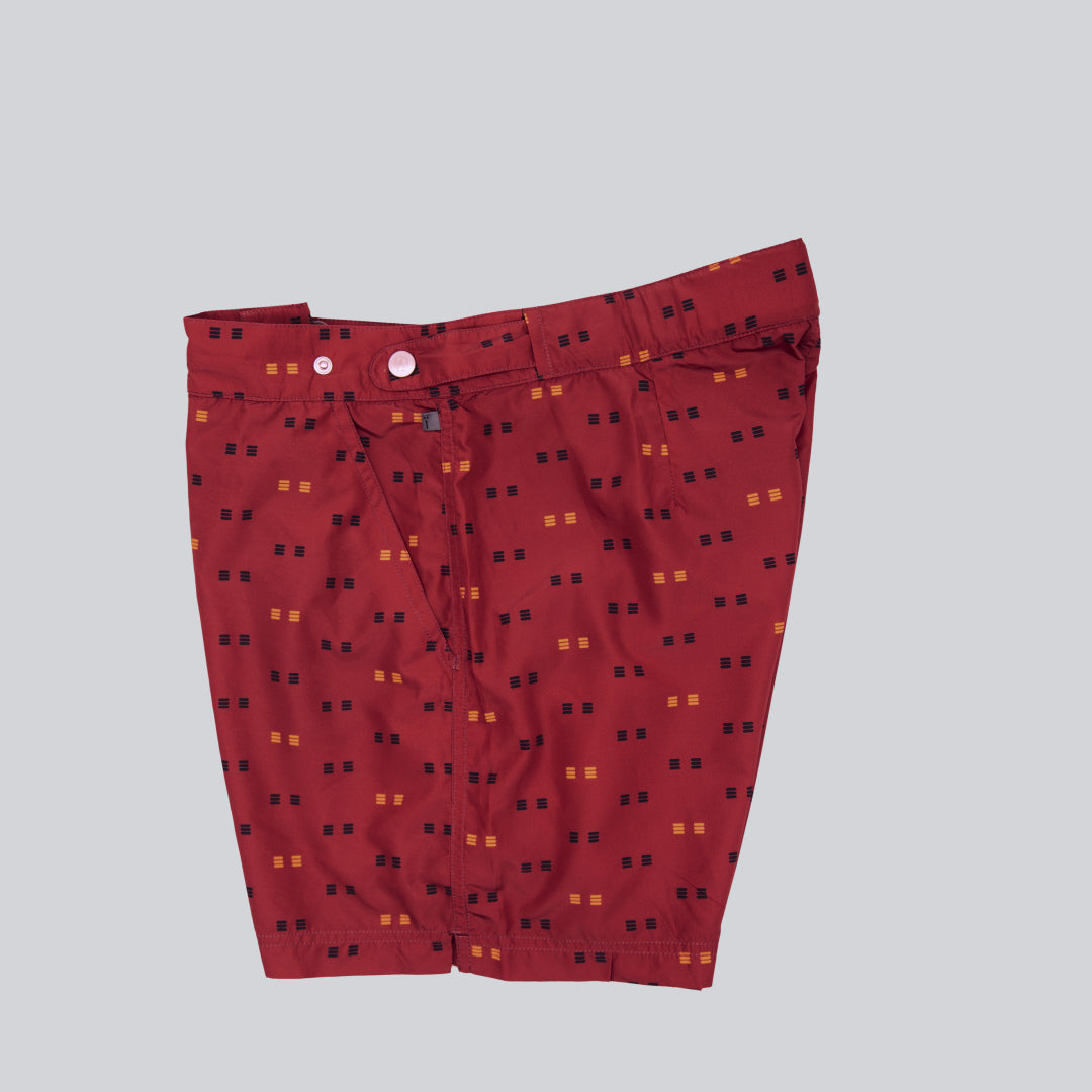 MÏAU Smart Short Cat Red Morango men's swim shorts