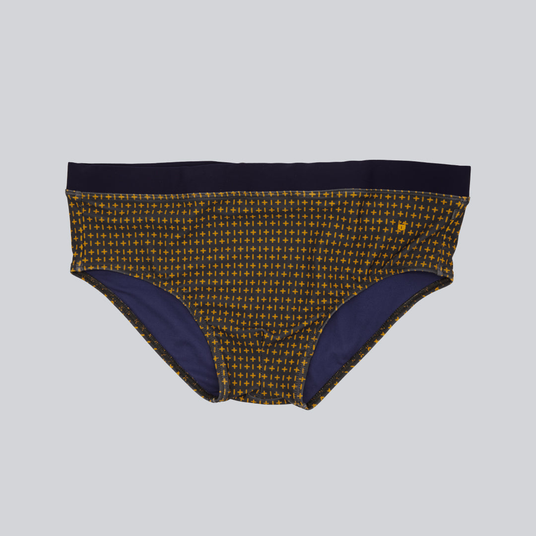 MÏAU Club Brief Tongue Orangerie men's swim brief