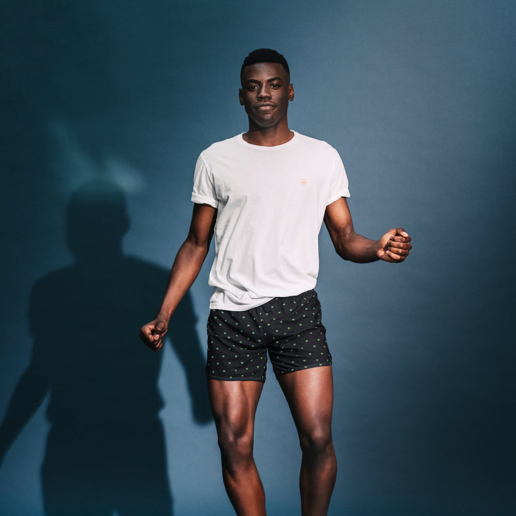 MÏAU Rocky Sport Short Cat Club Black men's swim shorts