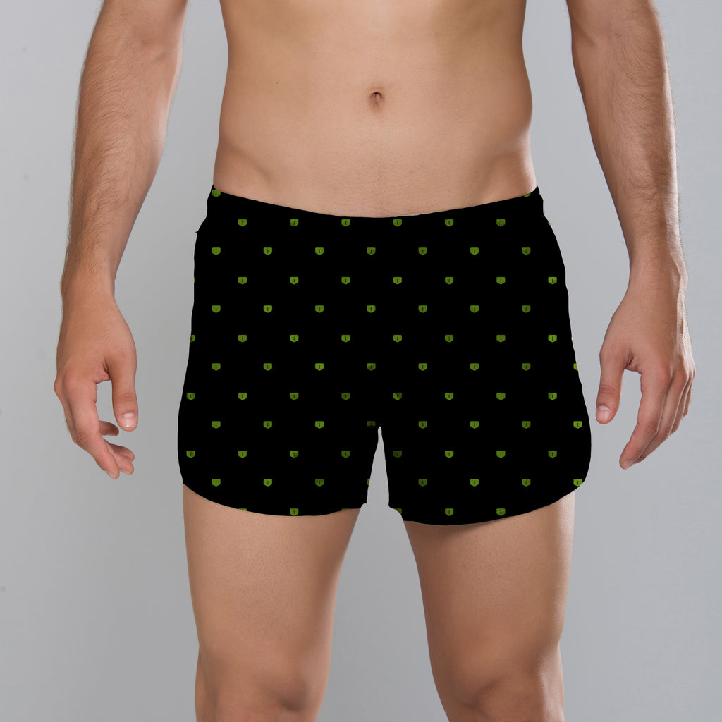 MÏAU Rocky Sport Short Cat Club Black men's swim shorts