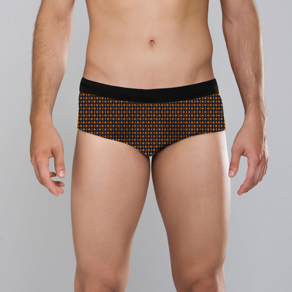 MÏAU Club Brief Tongue Orangerie men's swim brief