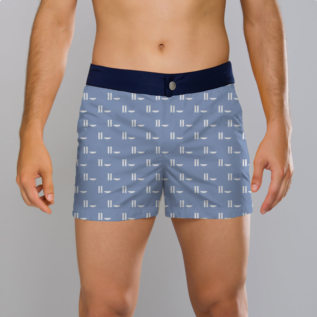MÏAU Club Short Brasilia Blue Coaster men's swim shorts