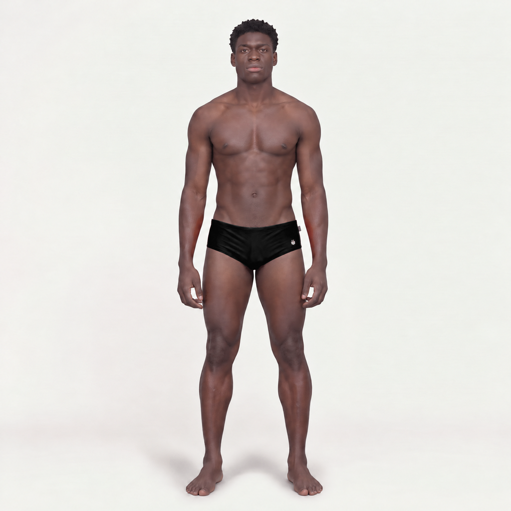 Smart Brief Colours Club Black — MÏAU men's swim brief