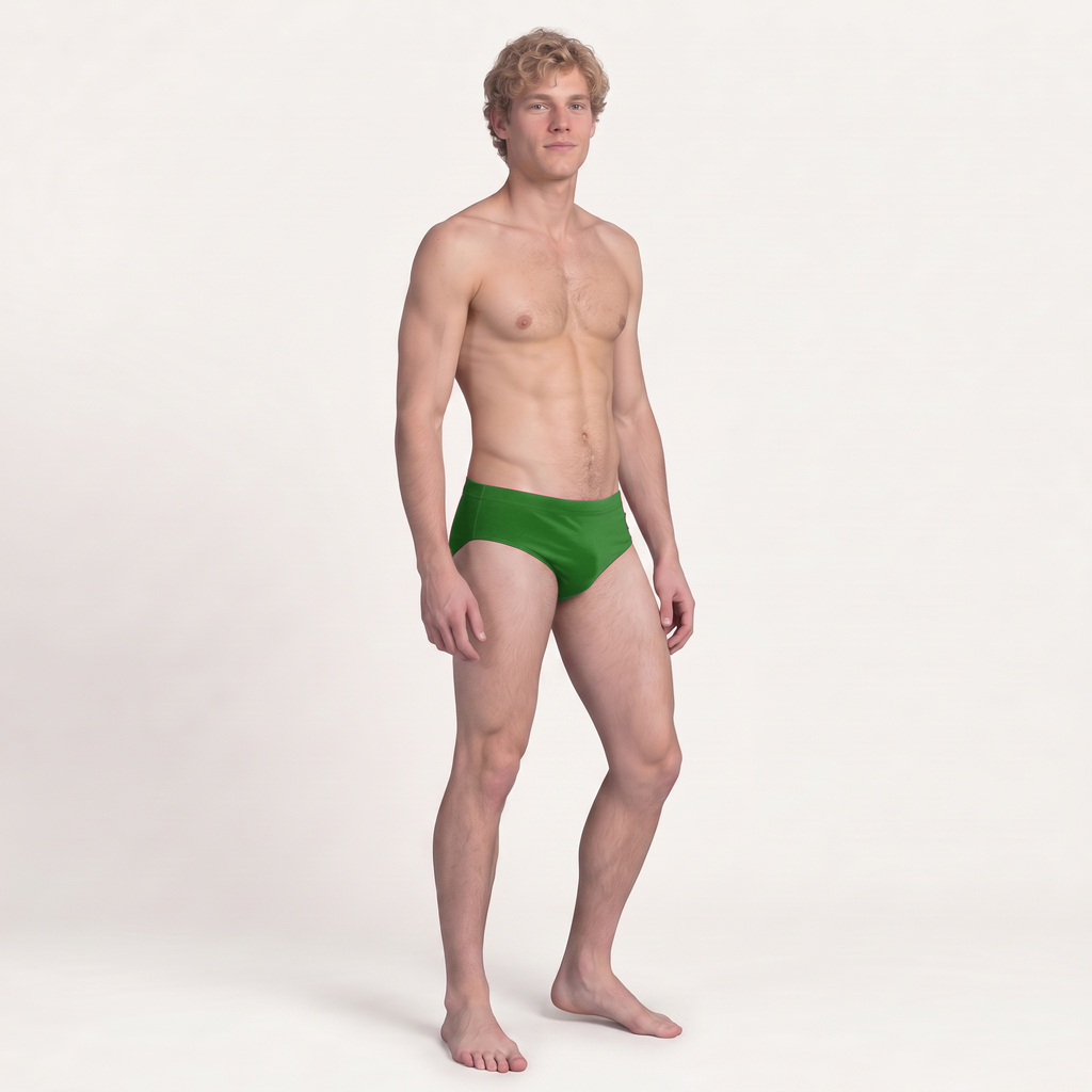 Smart Brief Colours Nature Green — MÏAU men's swim brief