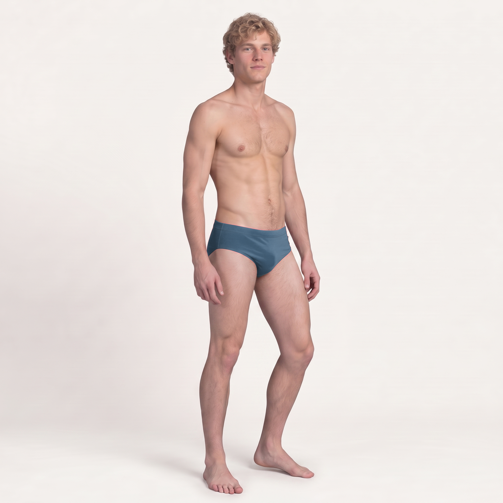 Smart Brief Colours Miau Grey — MÏAU men's swim brief
