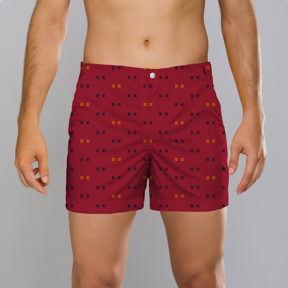 MÏAU Smart Short Cat Red Morango men's swim shorts