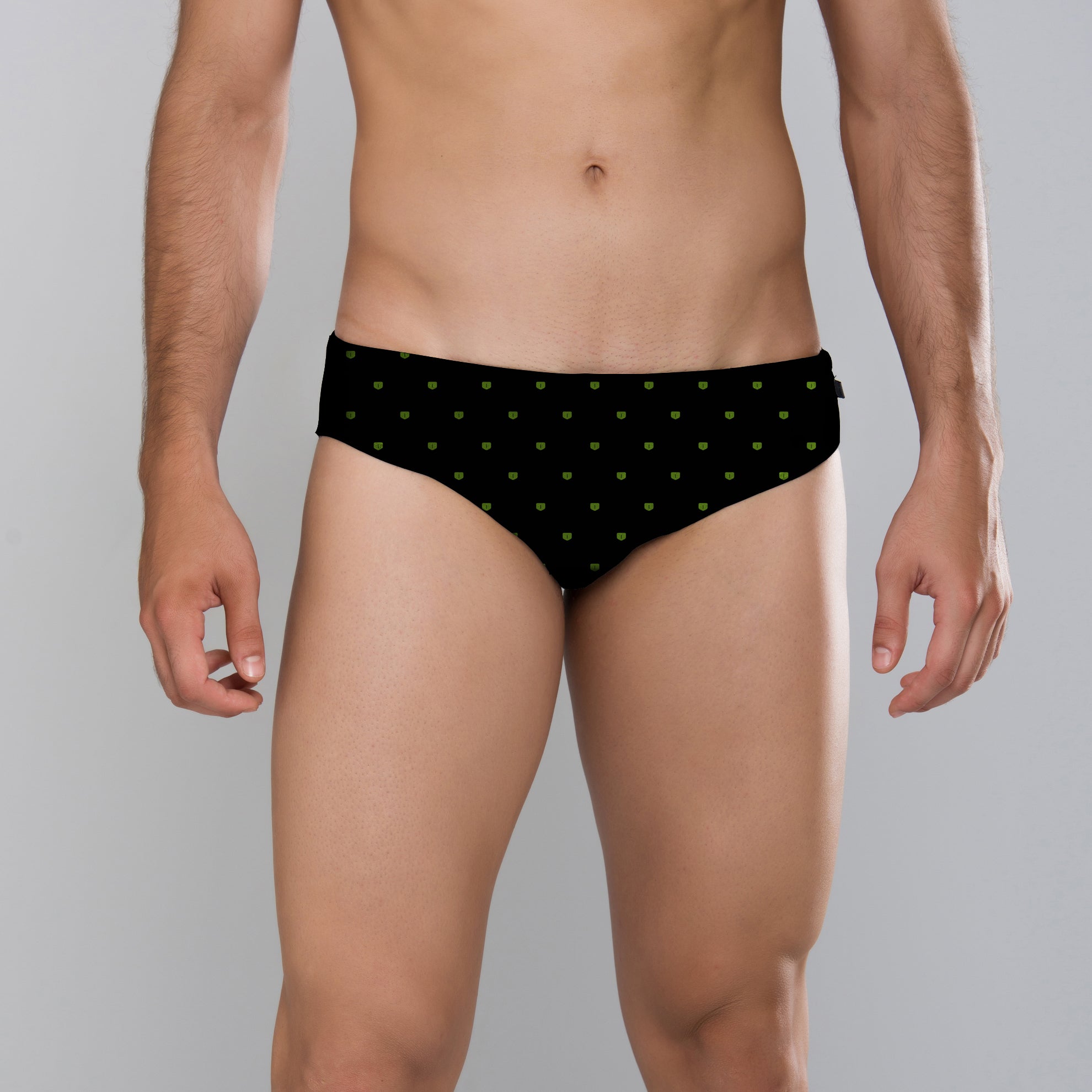 MÏAU Sport Brief Cat Club Black men's swim brief