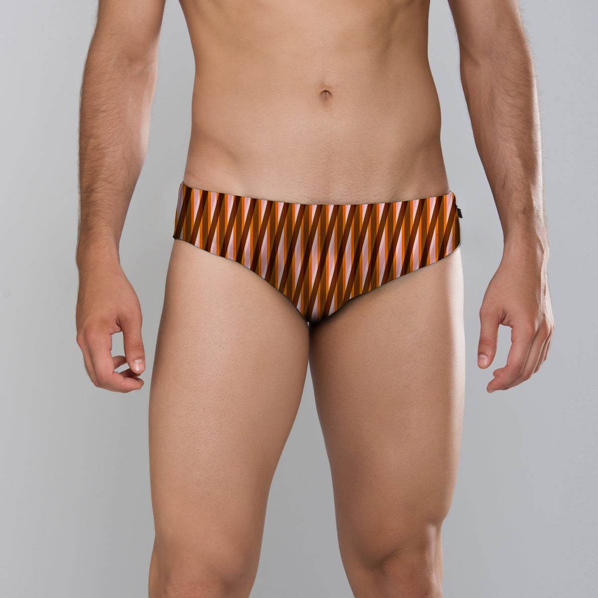 MÏAU Sport Brief Line Orangerie men's swim brief