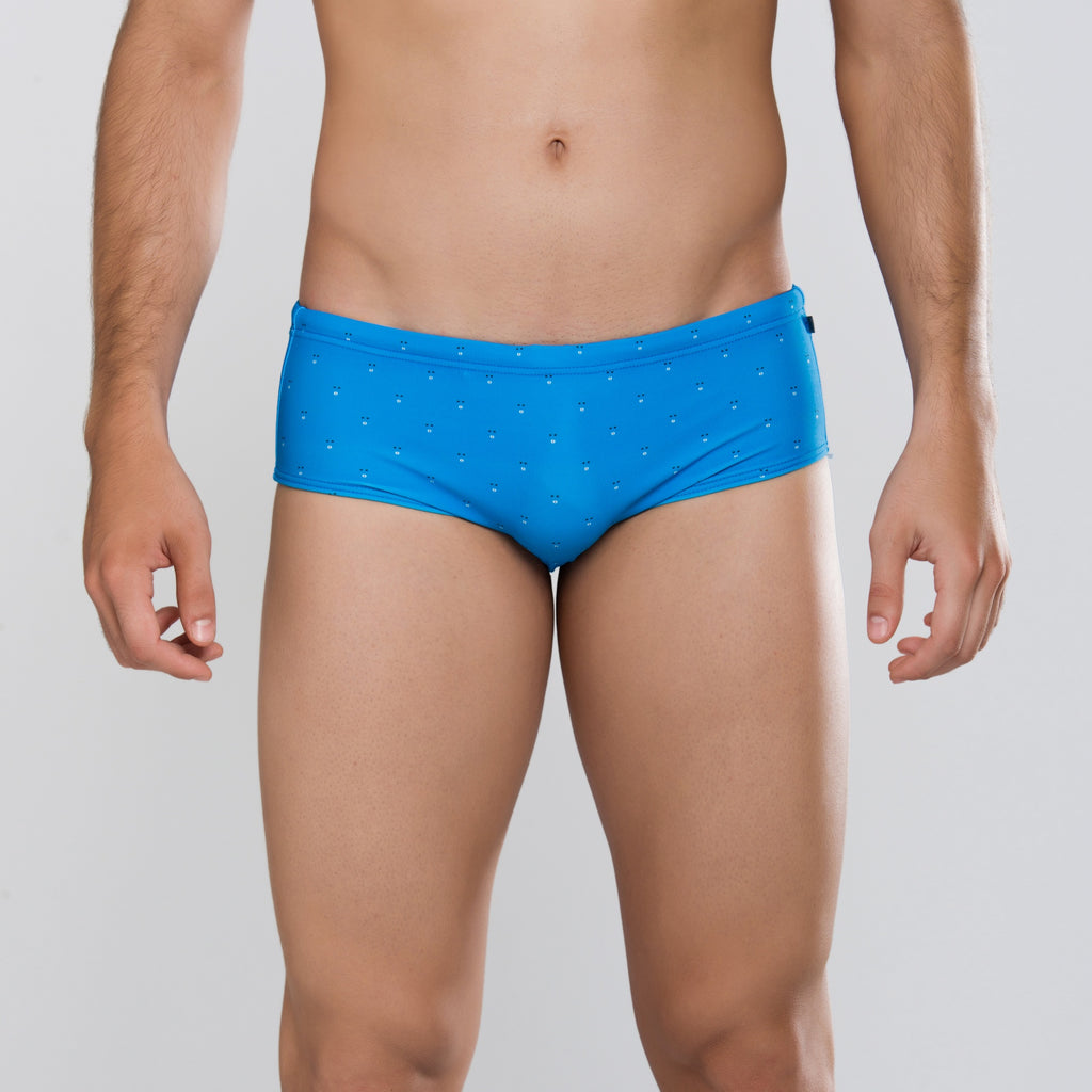 MÏAU Smart Brief Cats Blue Cannes men's swim brief