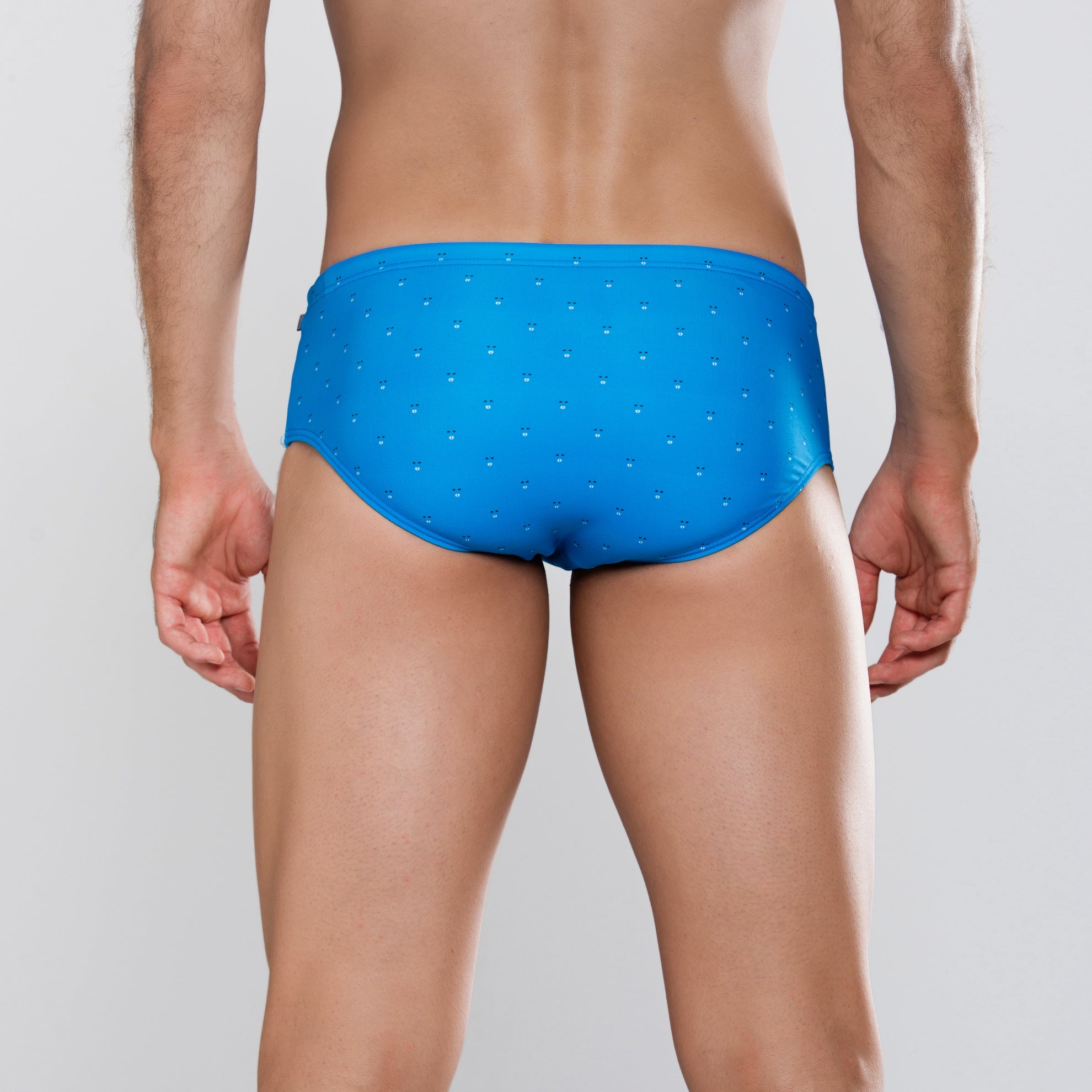 MÏAU Smart Brief Cats Blue Cannes men's swim brief