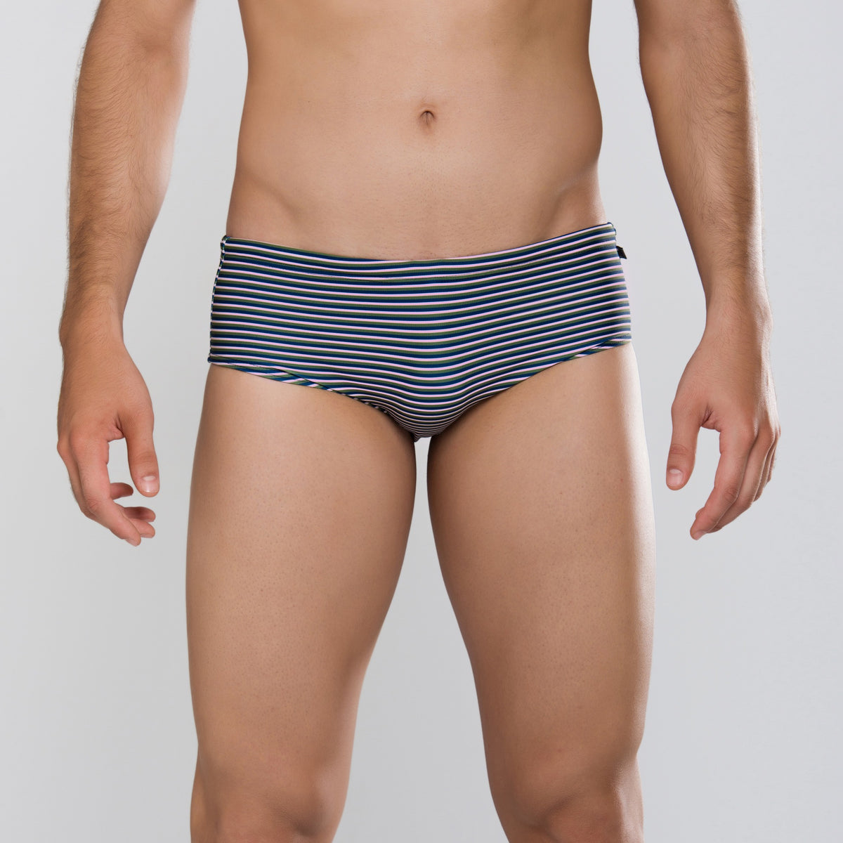 MÏAU Smart Brief Lines Blue Superb men's swim brief