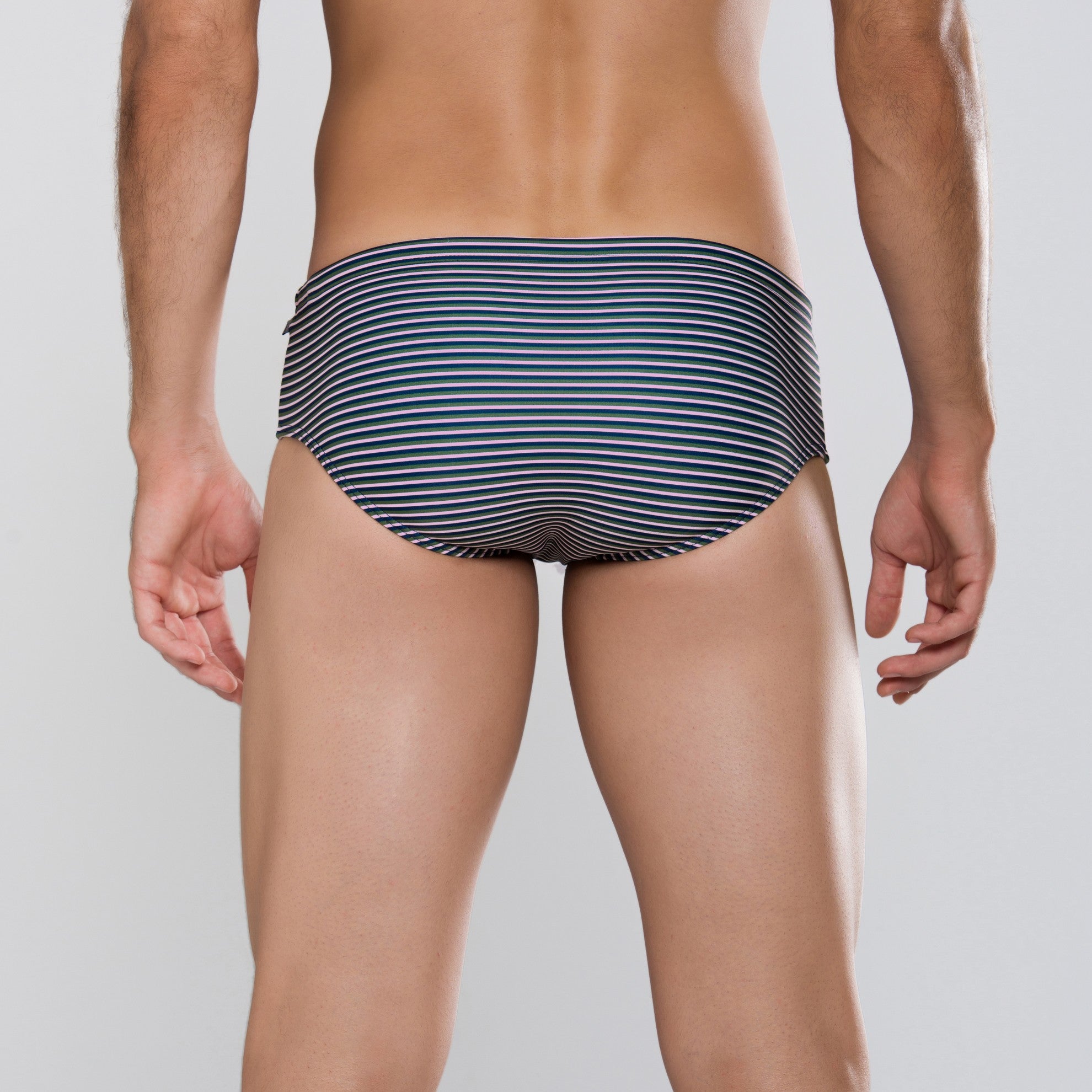 MÏAU Smart Brief Lines Blue Superb men's swim brief