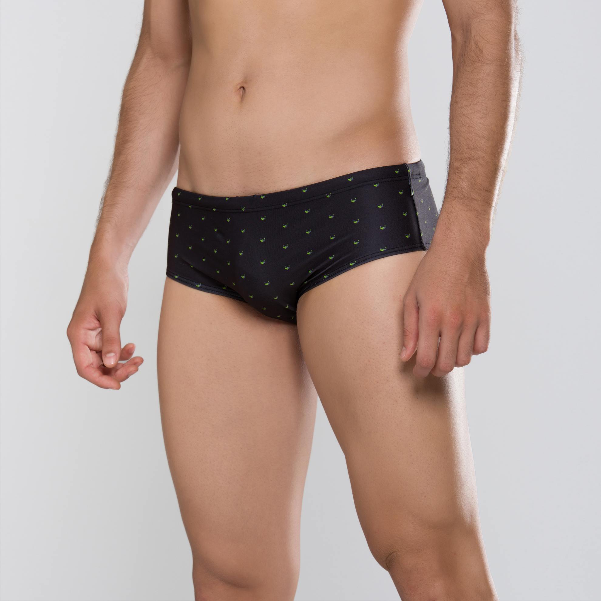 MÏAU Smart Brief Cats Club Black men's swim brief