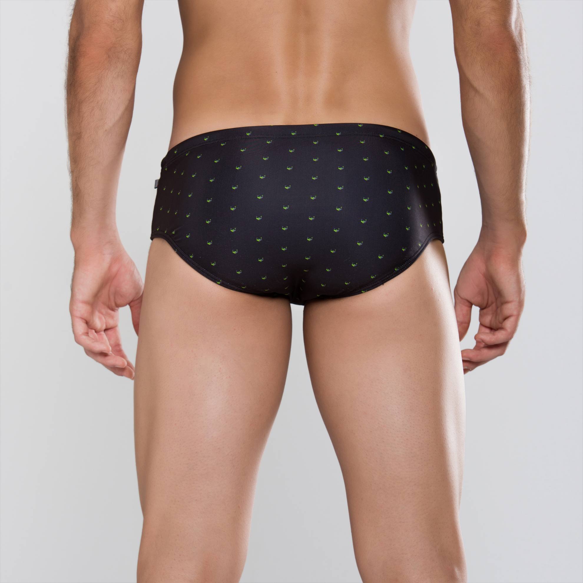 MÏAU Smart Brief Cats Club Black men's swim brief