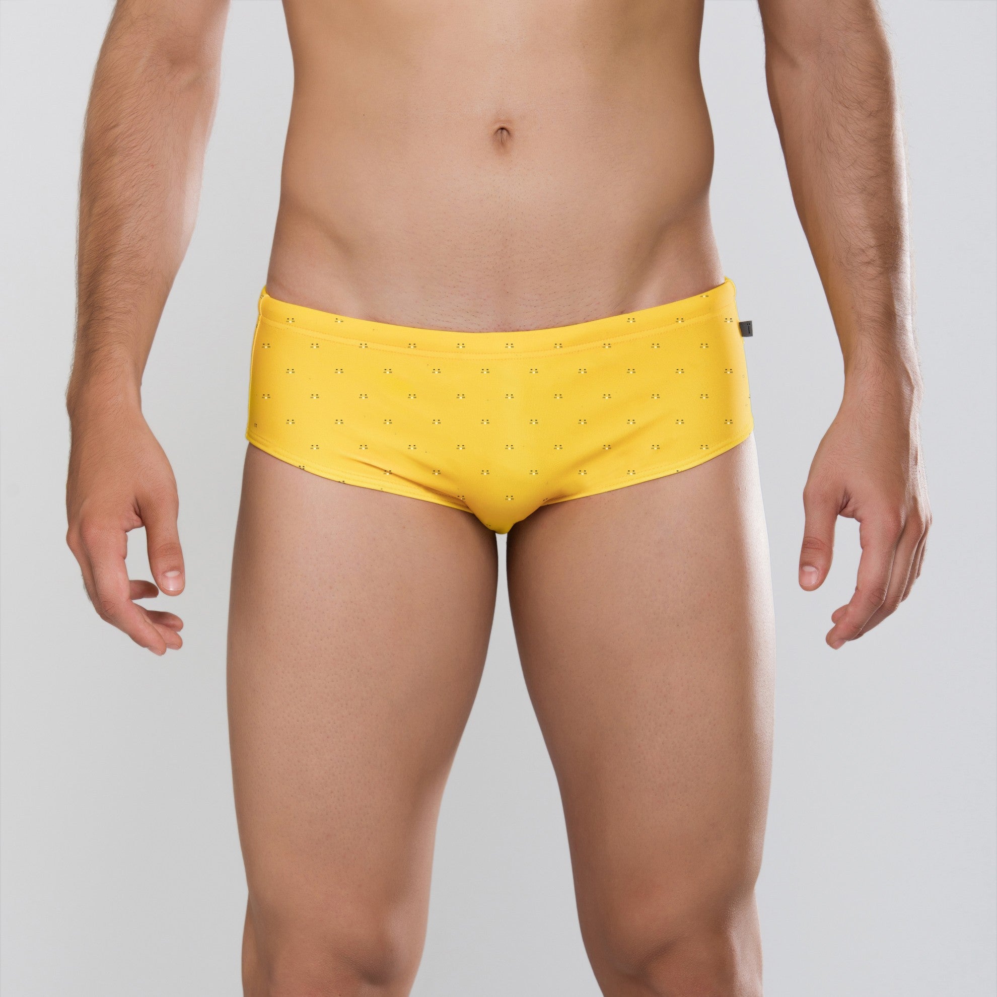 MÏAU Smart Brief Cats Brazilian Yellow men's swim brief