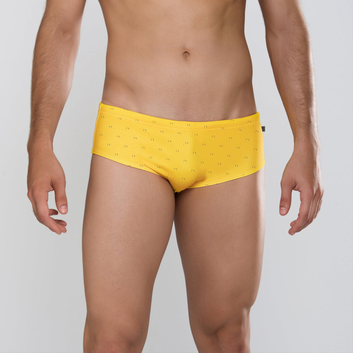 MÏAU Smart Brief Cats Brazilian Yellow men's swim brief