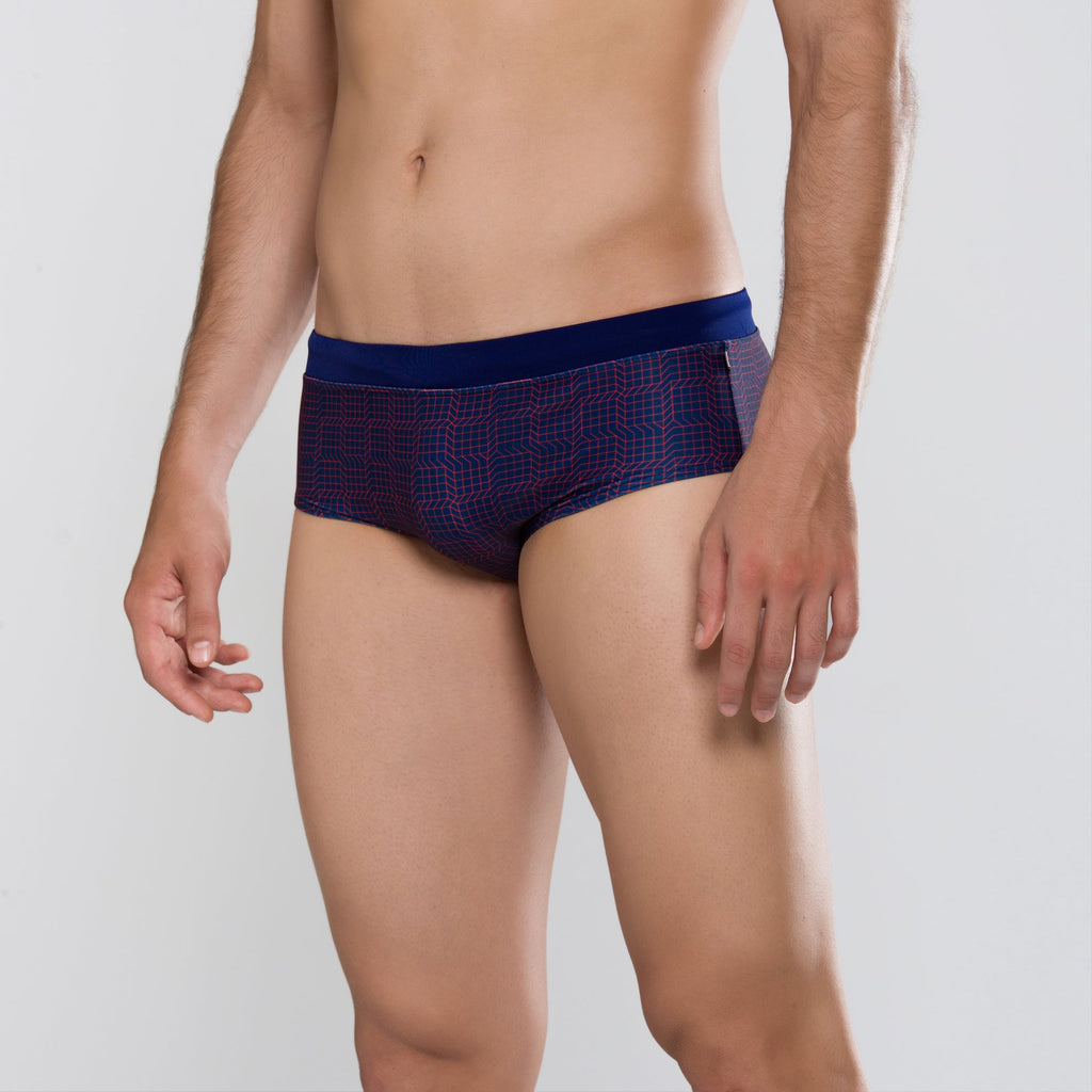 MÏAU Club Brief Geo men's swim brief