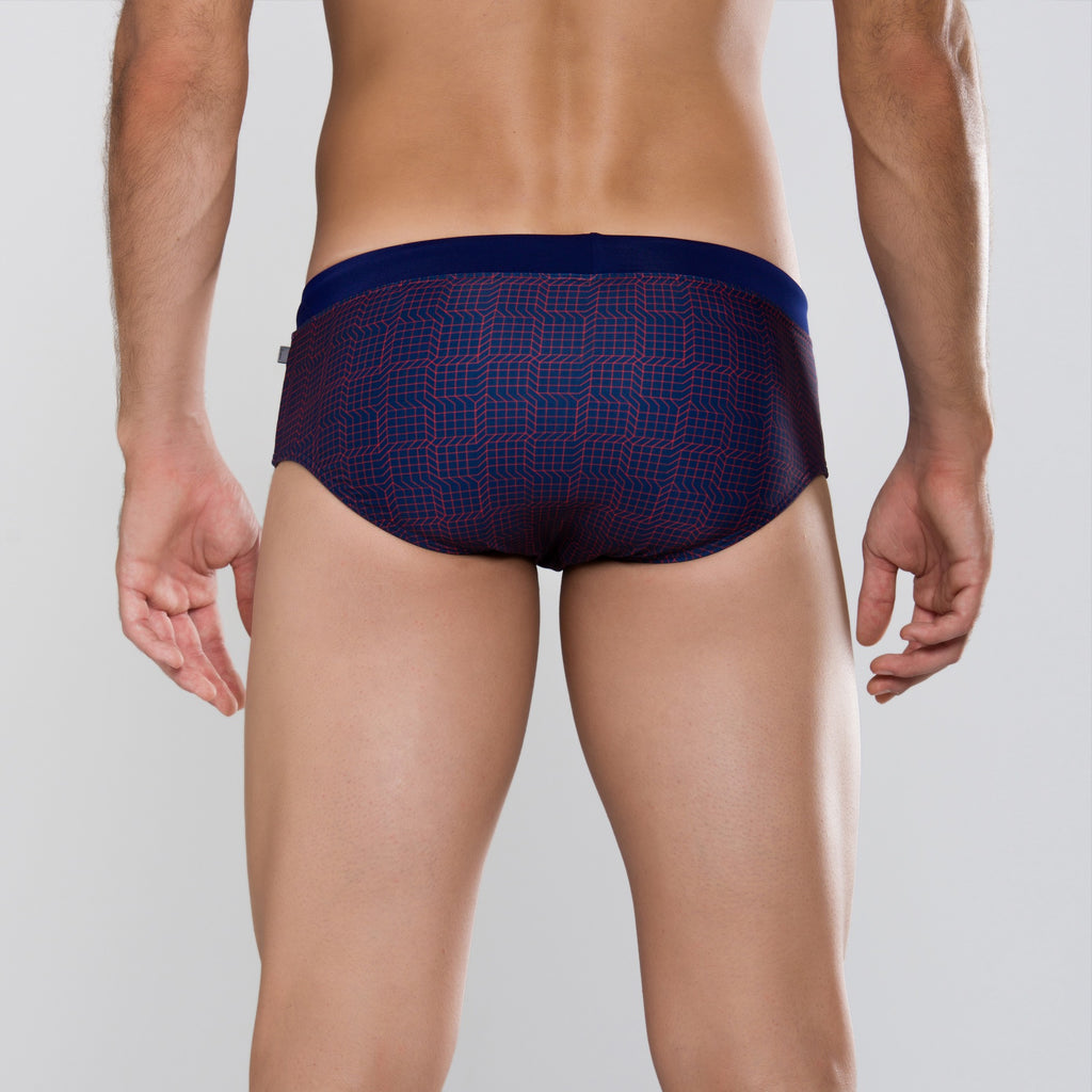 MÏAU Club Brief Geo men's swim brief