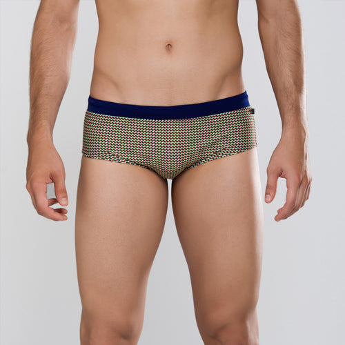 MÏAU Club Brief Geo men's swim brief