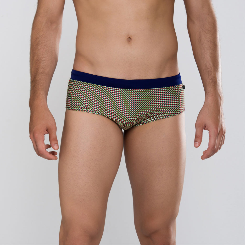 MÏAU Club Brief Geo men's swim brief