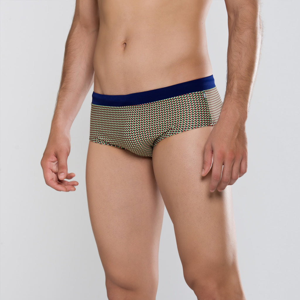 MÏAU Club Brief Geo men's swim brief