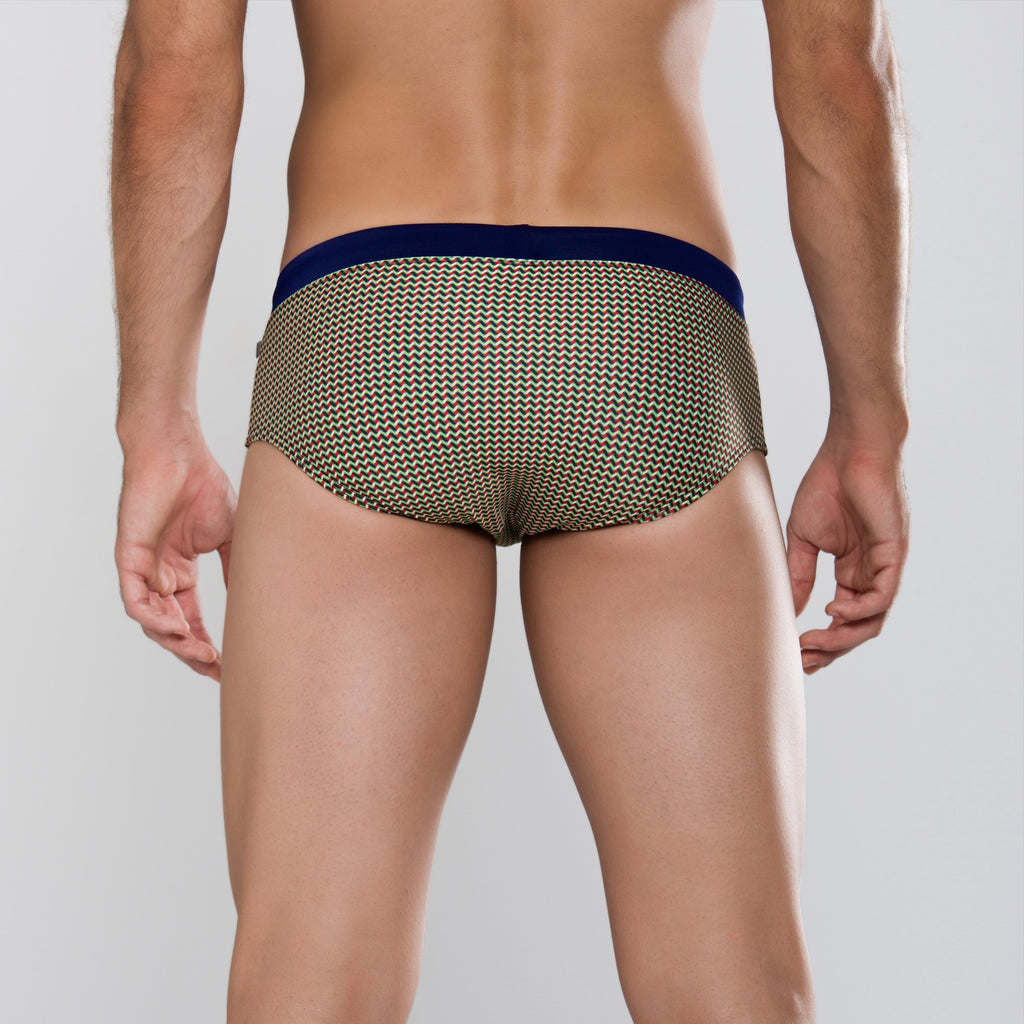 MÏAU Club Brief Geo men's swim brief