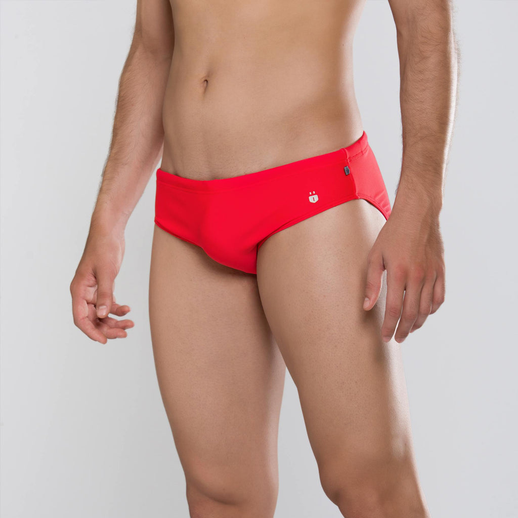 MÏAU Sport Brief Colours Smoothy Red men's swim brief