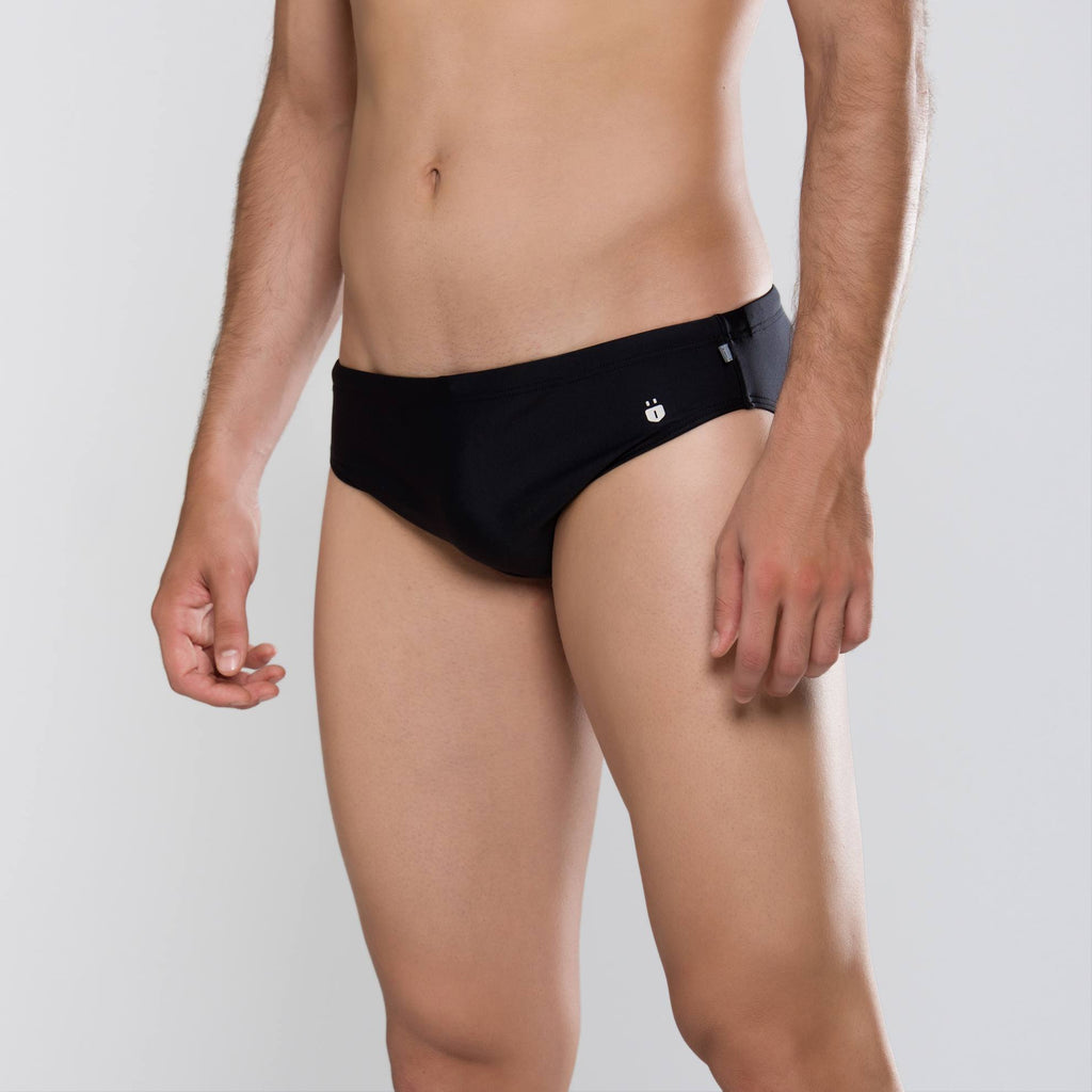 MÏAU Sport Brief Colours Club Black men's swim brief