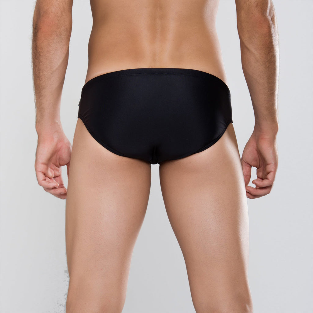 MÏAU Sport Brief Colours Club Black men's swim brief