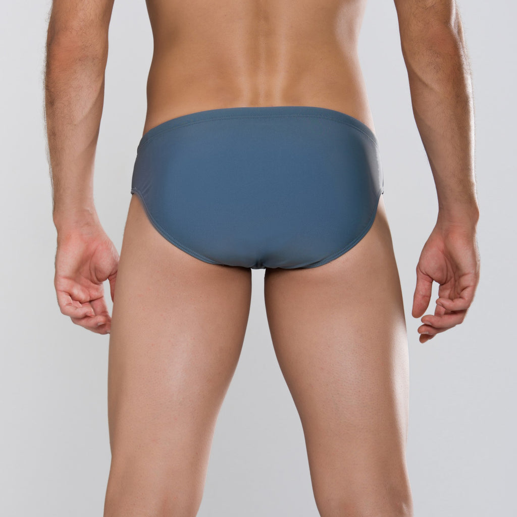 MÏAU Sport Brief Colours Miau Grey men's swim brief