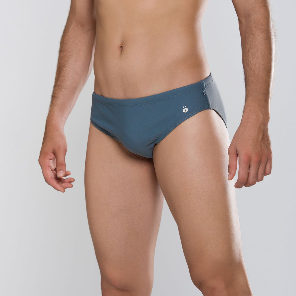 MÏAU Sport Brief Colours Miau Grey men's swim brief
