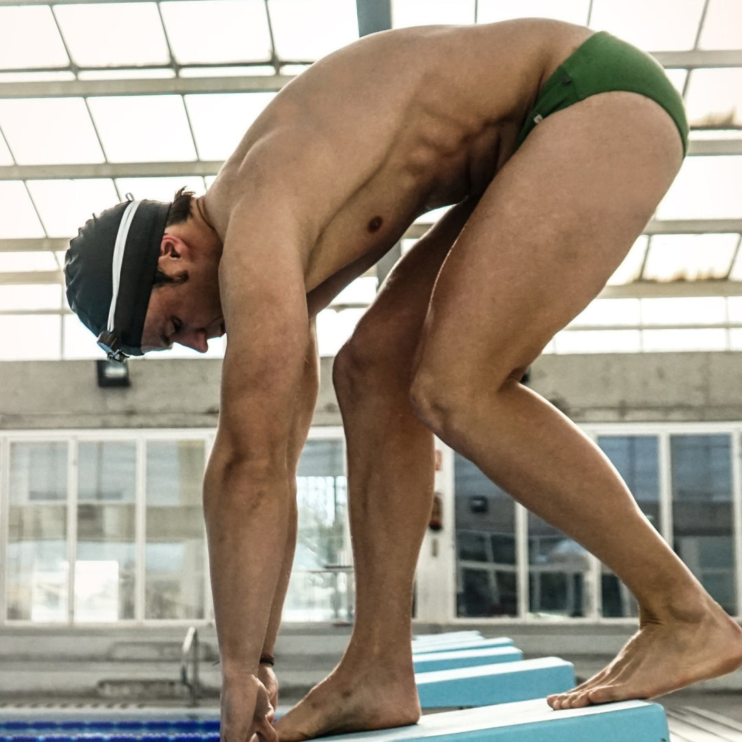 MÏAU Sport Brief Colours Nature Green men's swim brief